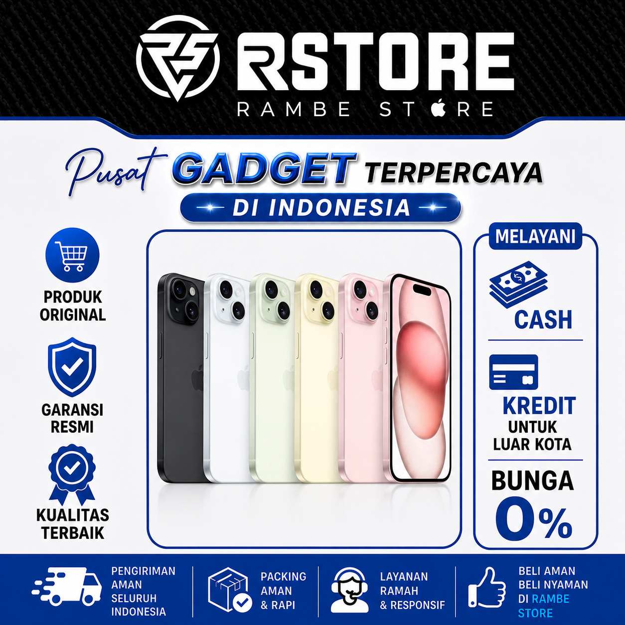 iPhone 15 PLUS  GARANSI RESMI INDONESIA 